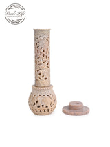 Light Brown Round Marble Incense Holder: Enhance Your Space with Elegance and Aroma