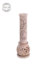 Light Brown Circle Pattern Marble Incense Holder: Enhance Your Space with Elegance and Aroma