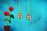 Antique Finish | Ethnic Indian Handmade Brass Temple Bell with Chain