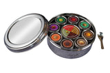 Most Authentic Steel Spice Box |Masala Dabba with 12 Spice Containers